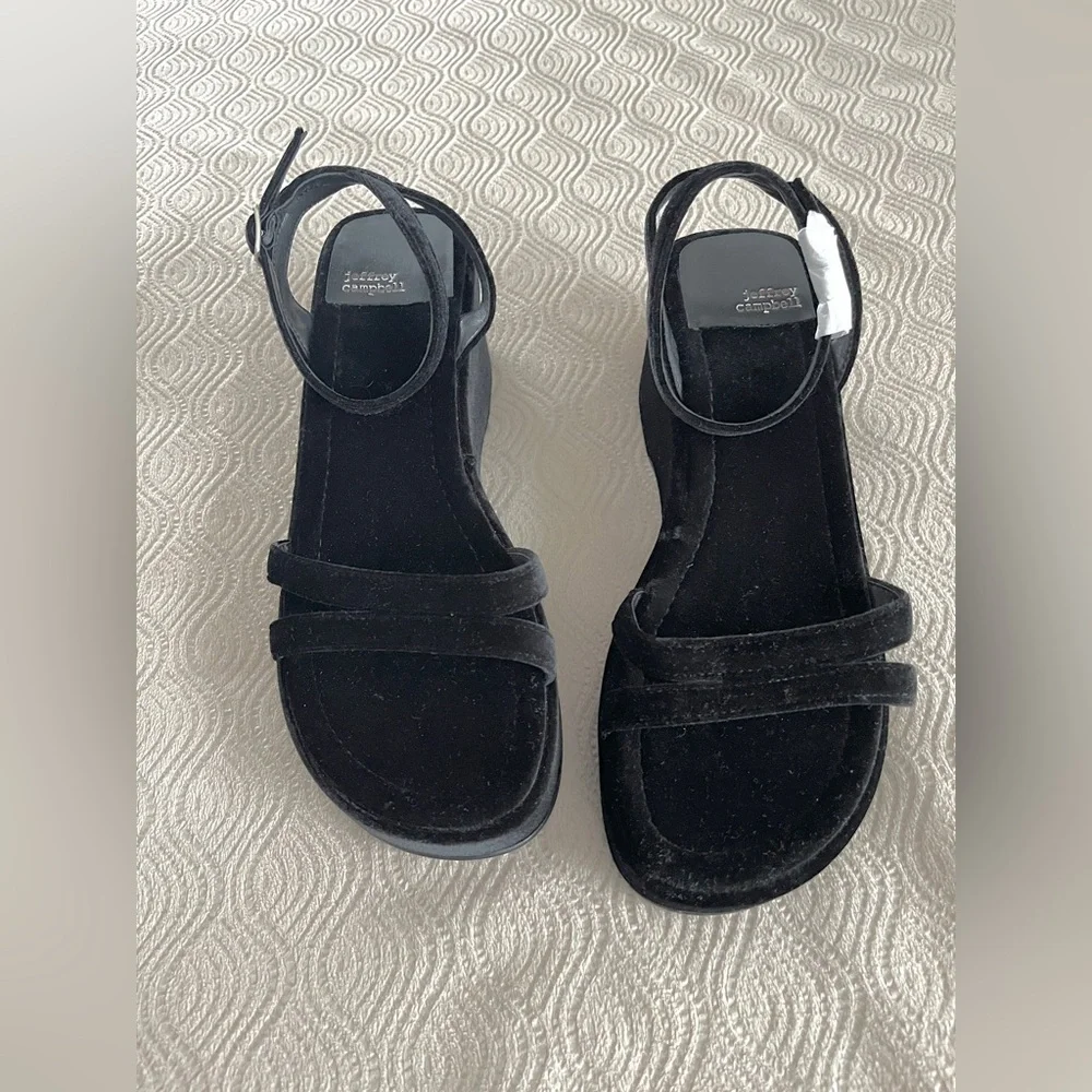 Free People X Jeffrey Campbell Black Platform Sandals size 10